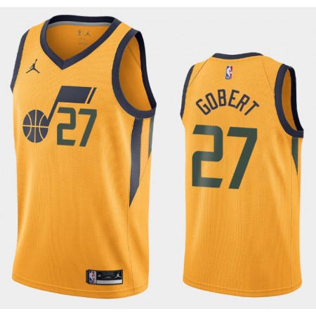 Herren NBA Utah Jazz Trikot Rudy Gobert 27 Jordan Brand 2020-2021 Statement Edition Swingman